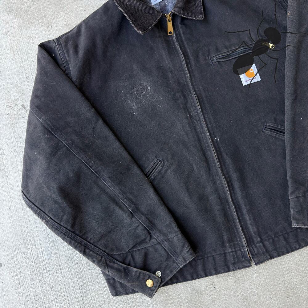 Carhartt J01 black Detroit work wear jacket - Picture 8 of 8